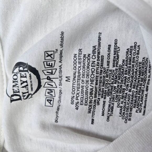 Nwt Demon Slayer graphic t-shirt manga tv show size medium unisex fantasy anime - Picture 6 of 7